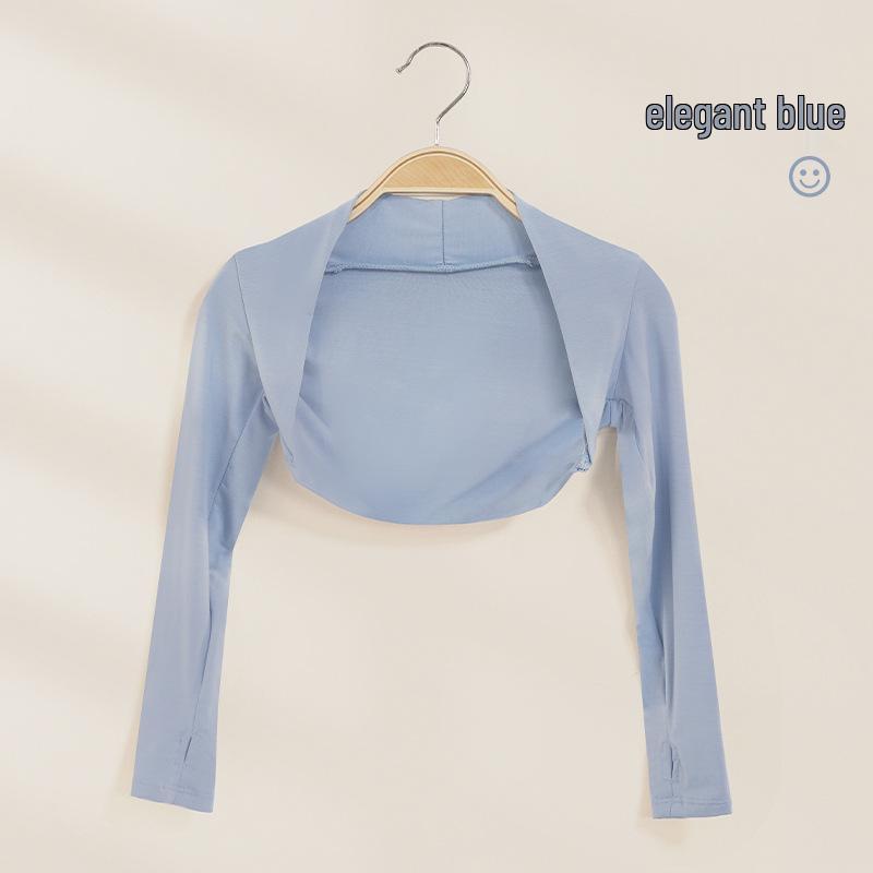 Dziecięcy kardigan baletowy z długim rękawem z modalu i strój treningowy