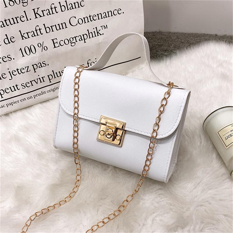 Dámská móda Reliéfní PU kůže Taška přes rameno Řetězová Ležérní crossbody kabelka