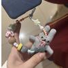 Handmade Mobile Phone Lanyard Bag Charm Beaded Phone Chain Rabbit Phone Strap  Women Ladies