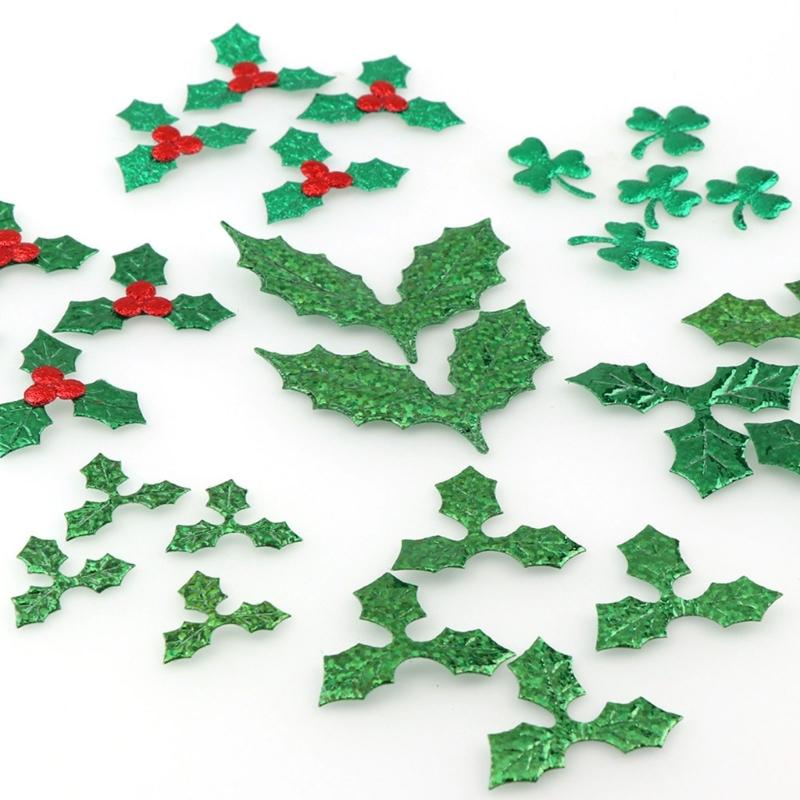 Christmas Patches Christmas Holly Berries Wreath Party Home Patches Artificial