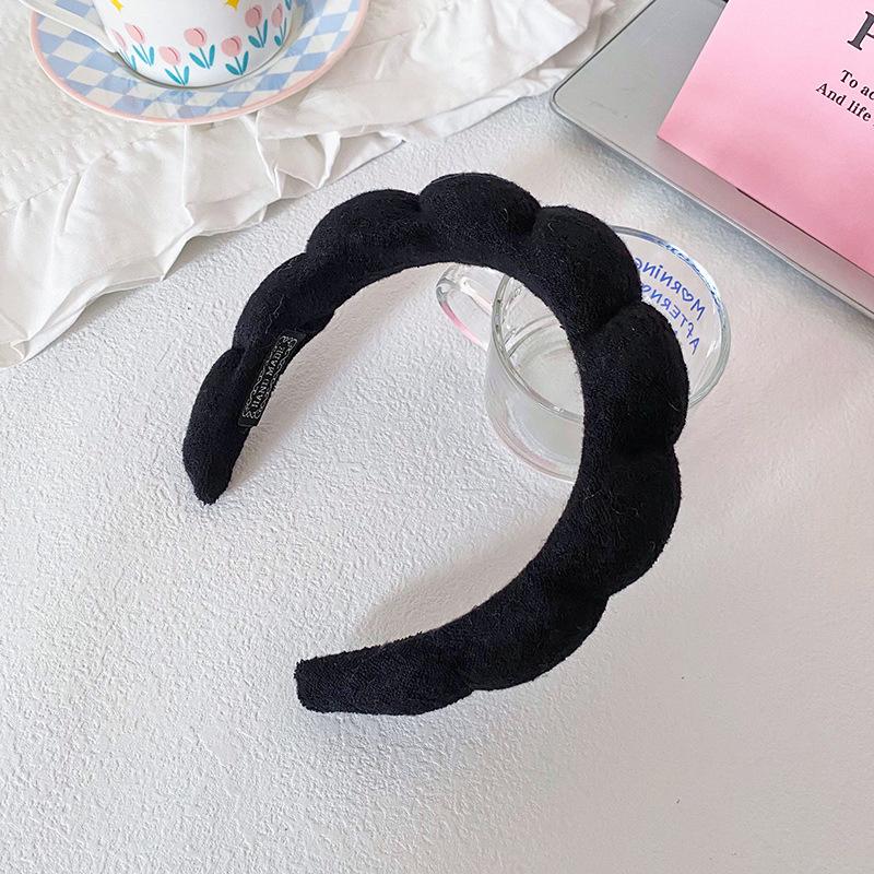 Cloud Stirnband Damen Gesicht waschen Make-up Sport Hoher Schädel Oberteil Schwamm Handtuchstoff Twist Haaraccessoires