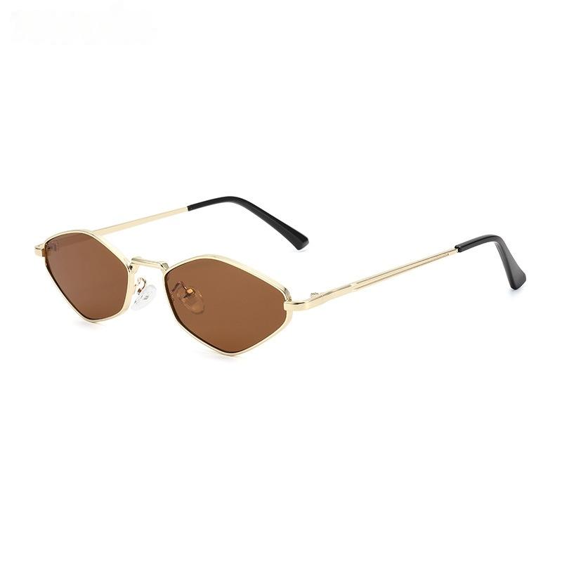 

Modern Aesthetic Polygon Sunglasses Elegant Small Metal Frame Women Vintage Shades Street Fashion Party Glasses