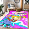 Rugrats: Playtime Chaos Themed Anti-Slip Rugs - Polyester Home Decor, Suitable for Bedrooms, Living Rooms, Doorways, Studios, and Decorations