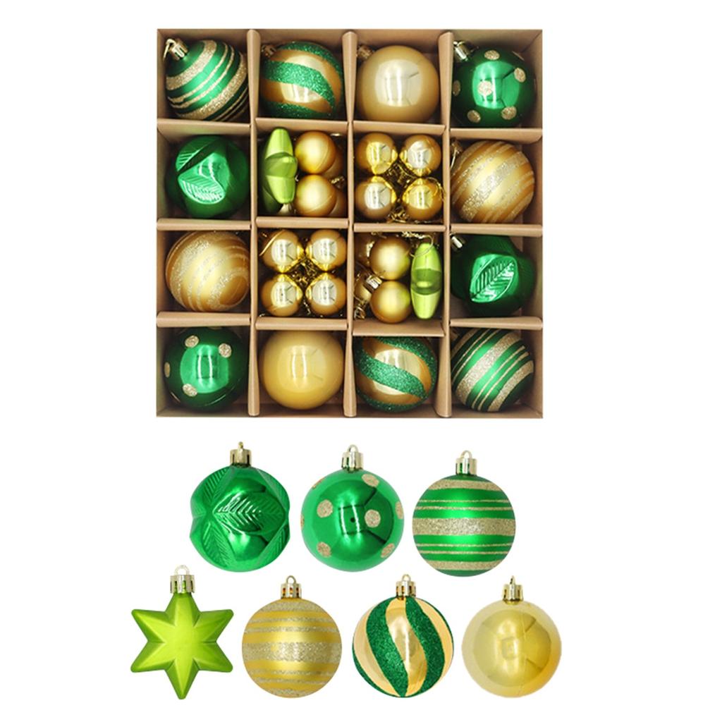 42Pcs Christmas Balls Baubles Party Xmas Tree Decorations Hanging Ornament Decor