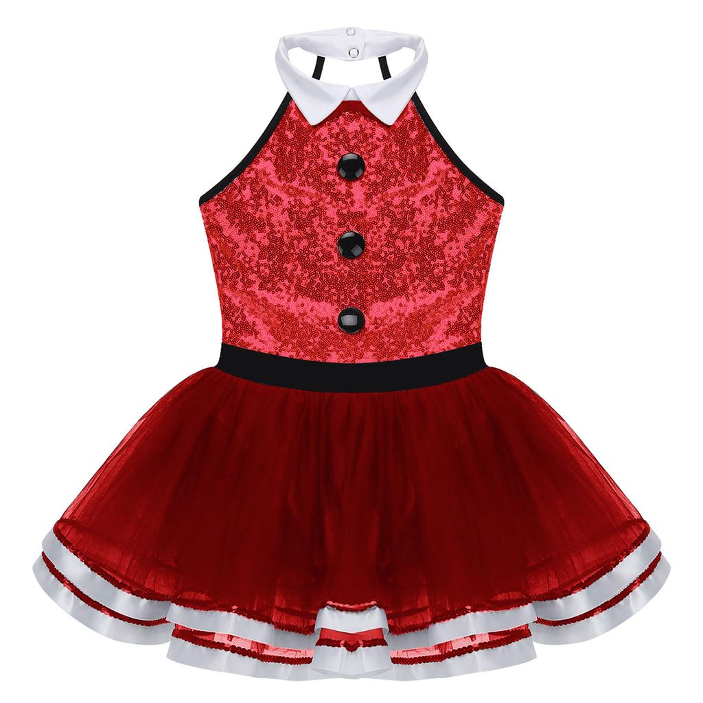 Dětské Dívky Flitry Trikoty Gymnastika Profesionální Balet Šaty Tutu Moderní Lyrický Taneční Kostým Dívky Balerína Taneční oblečení