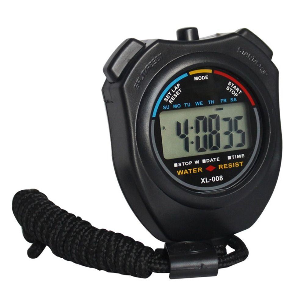 Running Counter Timer Digital Stopwatch LCD Sports Stopwatch Chronograph Stop Watch Training Timer