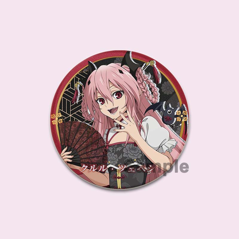 Cartoon Style Badge Anime Seraph of The End Brooches on Backpack Clothes Handmade Round Enamel Pins for Jewelry Gifts Accessorys KTJ