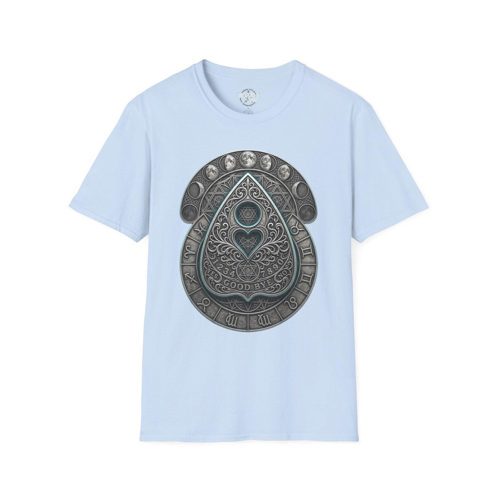 Ornate Ouija Planchette T-Shirt Mystic Spirit Board Art 2XL