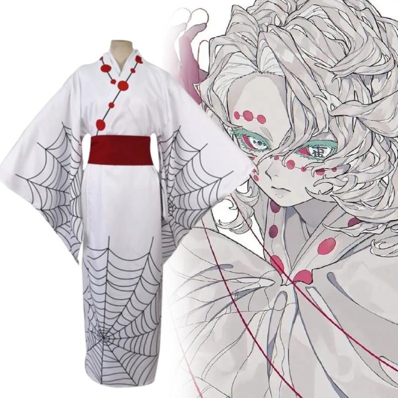 Twelve Demon Slayer Kizuki Rui Cosplay Costume Dress Halloween Performance Party