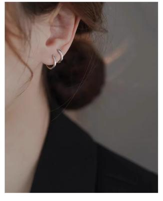 Ohrringe, Ohrringe, Ohrstecker, Damen-Ohrpiercings, Hochwertige schlichte Creolen, Ohrclips, Ohrstecker, Ohrringe für Damen