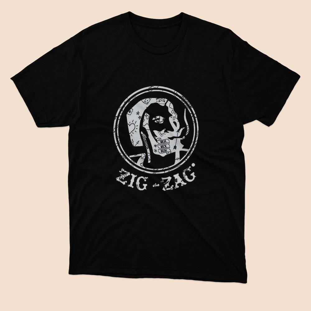 Limited zig zag rolling papers Black T Shirt S