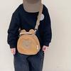 Adorable Cartoon Bear Crossbody Bag For Kids Breathable Fabric Cute Design