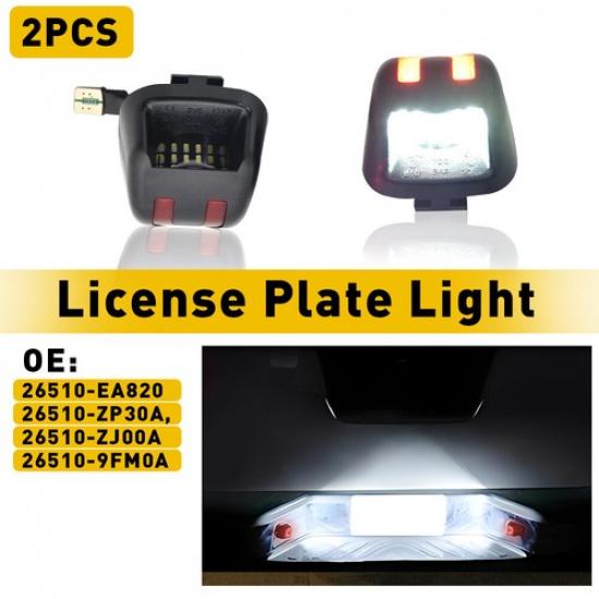LED Plate License Light Lamp For Nissan Frontier Armada Xterra Titan White & Red