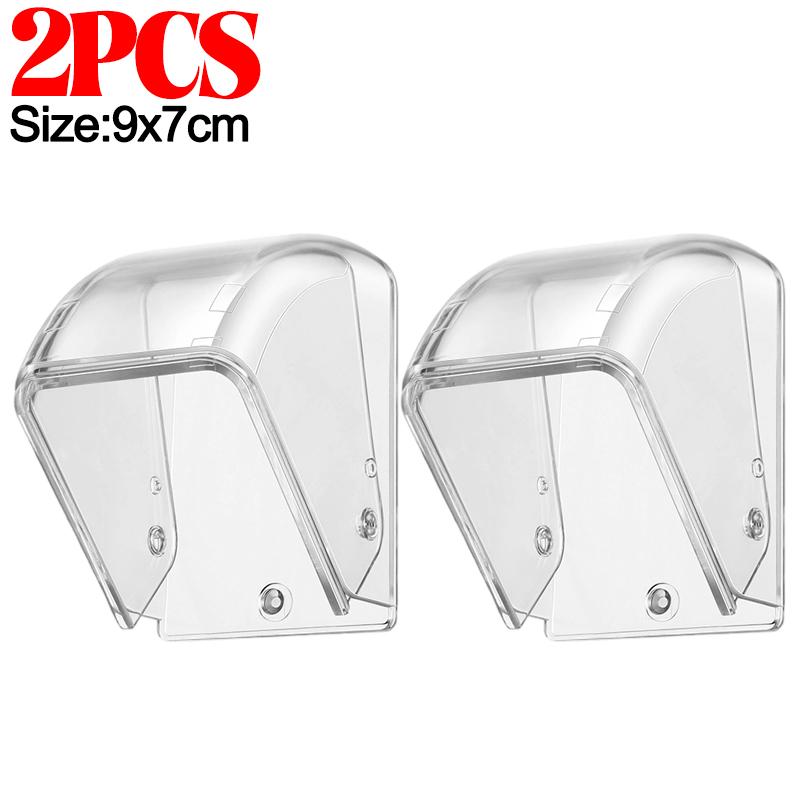 Cubierta Inalámbrica para Timbre de Puerta Exterior Impermeable Cubierta para Llamada Transparente Protector de Botón de Timbre de Puerta a Prueba de Polvo Botón de Anillo Cubierta para Lluvia