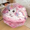1PC Unicorn Cloud Umbrella-8-Rib Reinforced Portable Folding Travel Suitable for All Seasons Outdoor Daily Use-G338