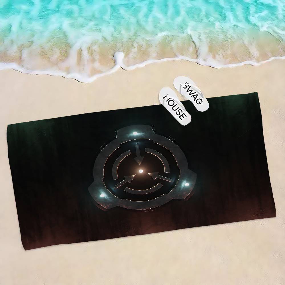 Scp F-Foundation Game  Microfiber Printed Beach Towel Mountain Climbing Yoga Beach Swimming Running Absorbent Soft Towel