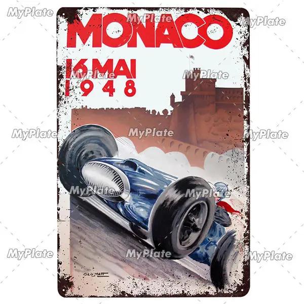 24-Stunden-Metallschild, Vintage-Plakette, Blechschild, Wanddekoration für Bar, Kneipe, Metallhandwerk, Retro-Rennwagen-Poster