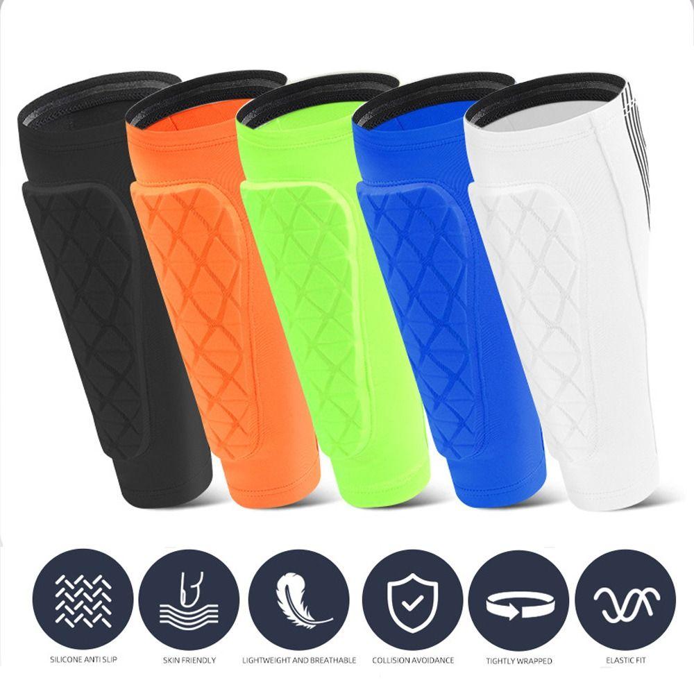 1PC Impact Absorption Soccer Shin Guards Ultra Lightweight Shin Protection Pads  Cycling