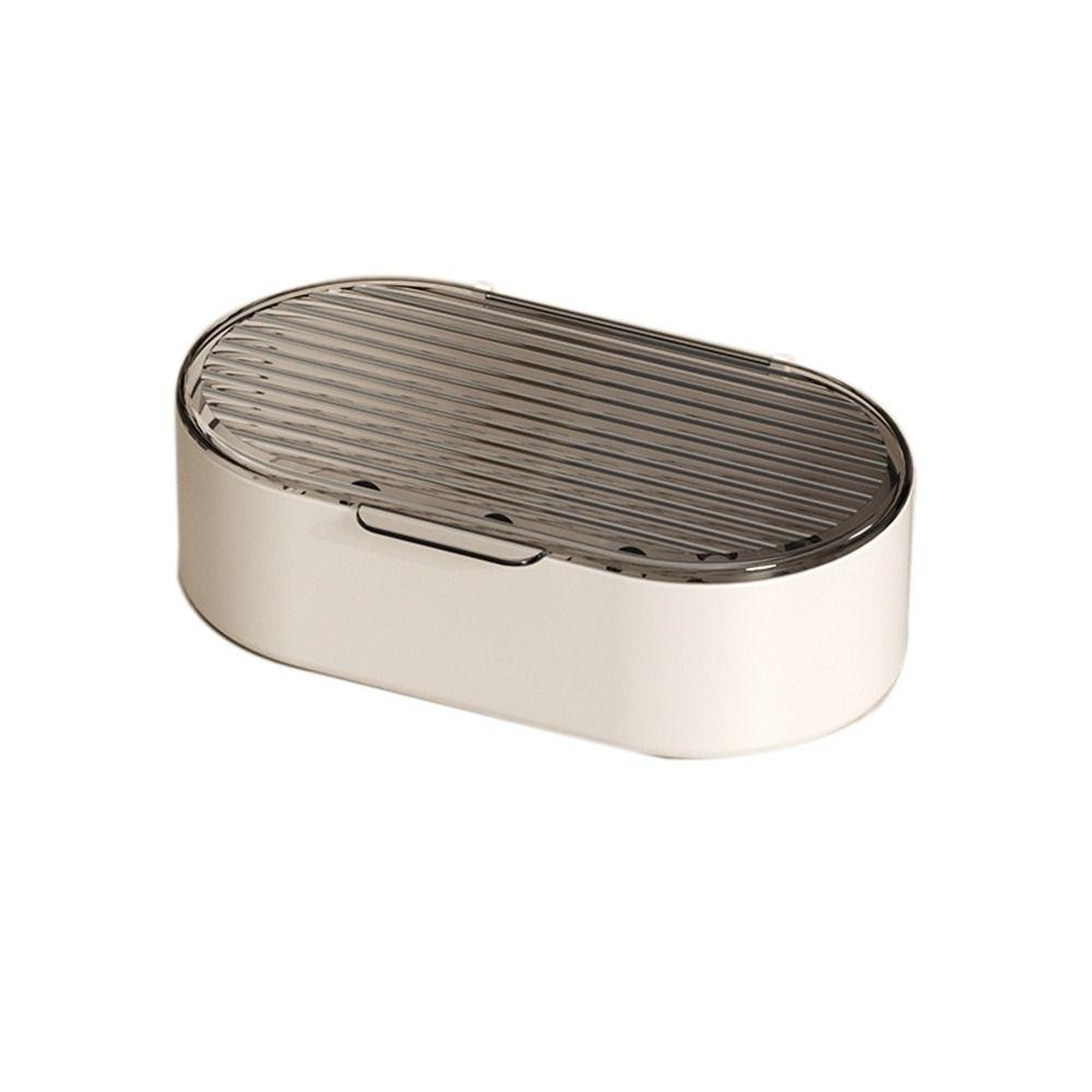 

Мыльница с дренажем без перфорации, пластиковая мыльница, легкая, роскошная, с двойным дренажем, мыльница для дома серый