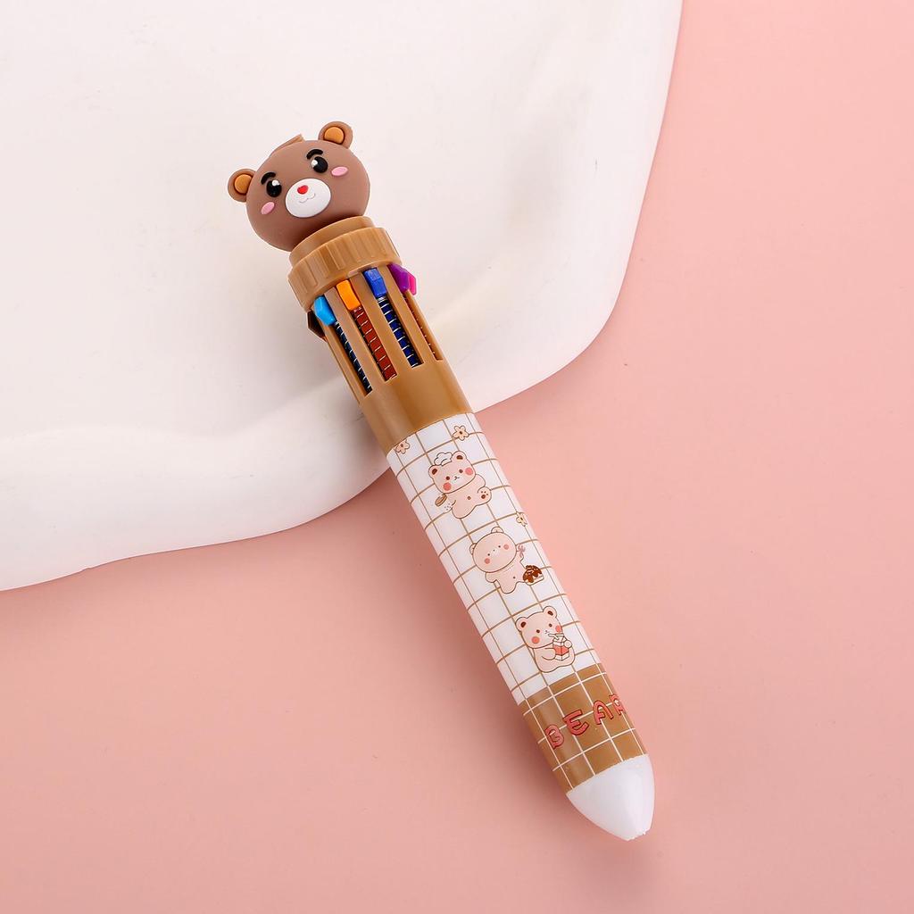 Creative Cartoon Multi-Color Ballpoint Pen for Students and Journals