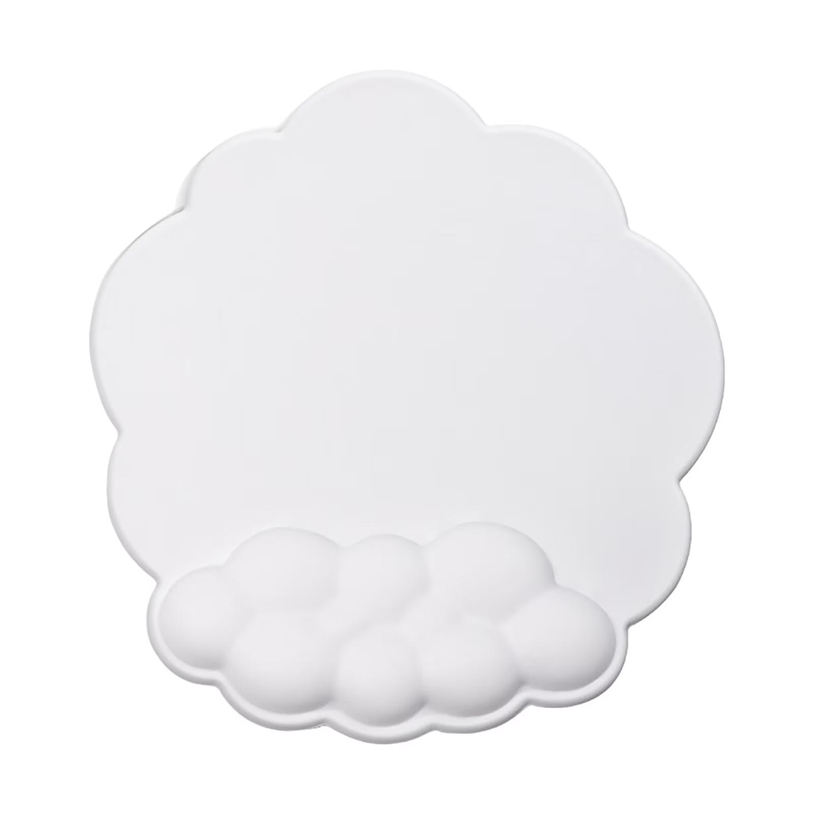 

Ergonomic Mouse Pad With Wrist Support Cute Cloud Shape Wrist Pad Memory Cotton Keyboard Hand Rest Non Wrist Pad Non- Mousepad For Computer Laptop One Size білий