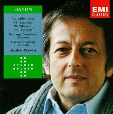 CD HAYDN, PREVIN; PITTSBURGH SYMPHONY - Symphonies 94, 96 & 104  724356517820 EMI Classics 1994 Japan Classical Used