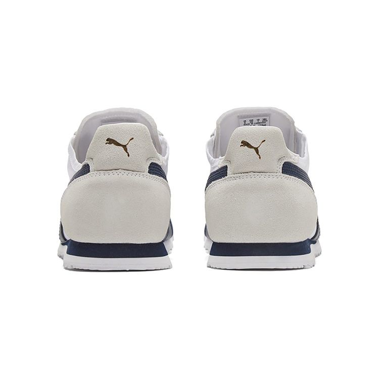 Puma Unisex White Grey Blue Roma OG Nylon Low Top Trainers 362408-15