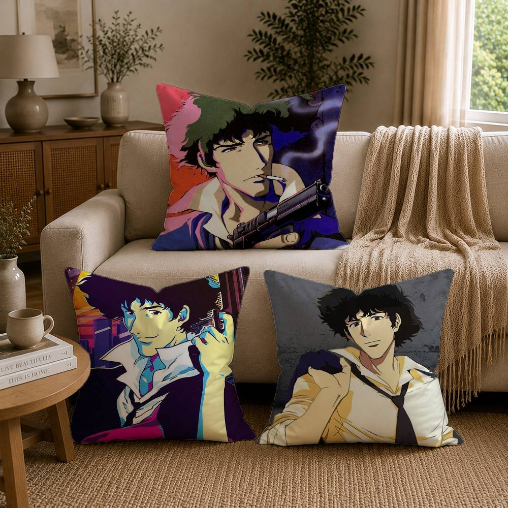 C-Cowboy S-Spike B-Bebop S-Spiegel-SS Pillow Case for Sofa Living Room Home office Decor Protective Cover