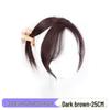Women's Fluffy Clip-In Real Hair Top Wig with Natural Bangs to Cover Hairline and Conceal Gray Hair.