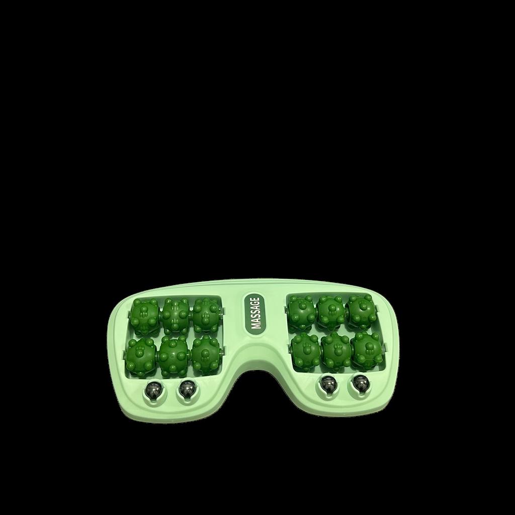 Ergonomic Foot Massager with Dual Control 4Roller Deep Kneading, Quiet Operation, Adjustable Intensity Portable Design for Home Office Use Durable