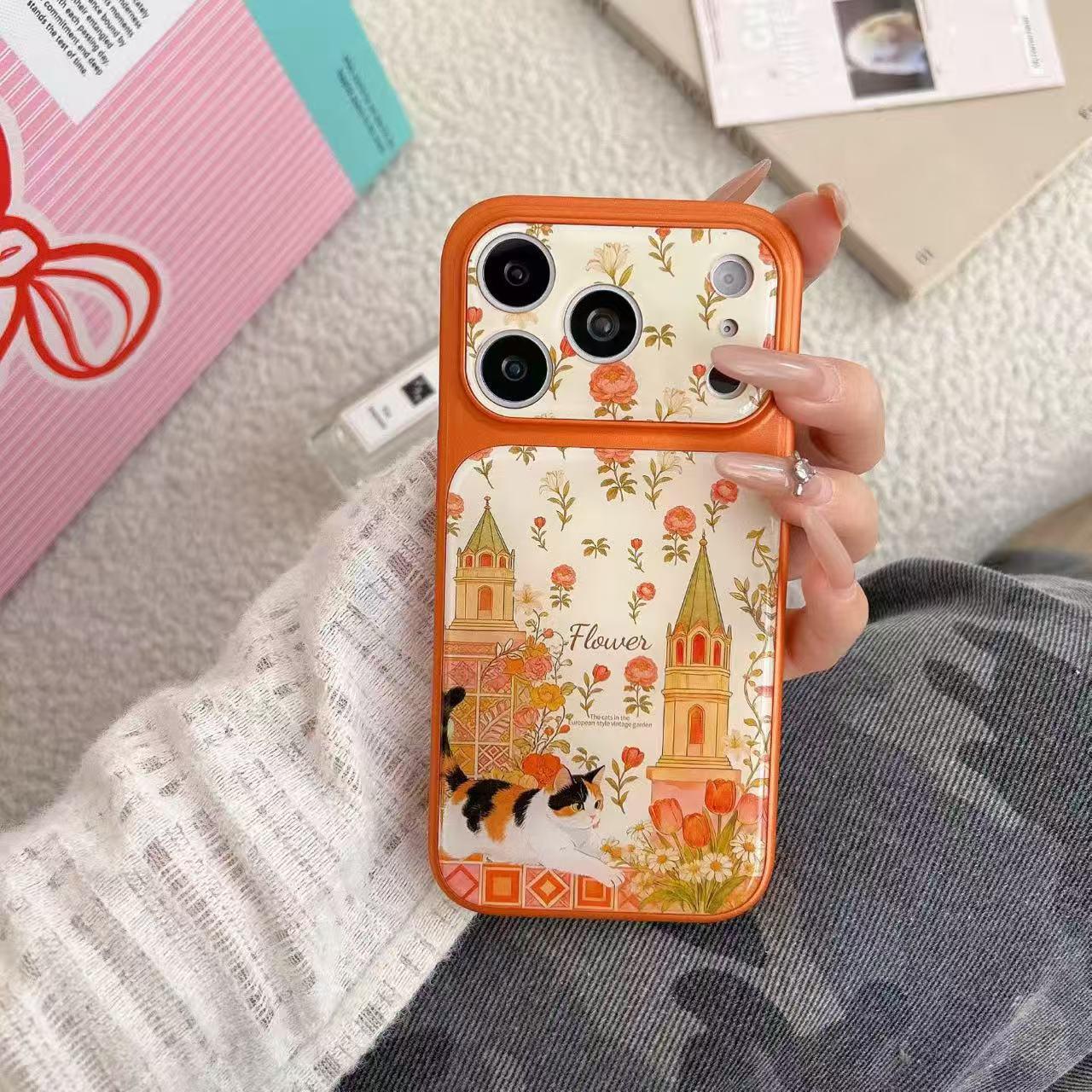 

Cartoon Castle Cat iPhone 17 Pro Max Case - Cute, Large Window, New Style iPhone 15