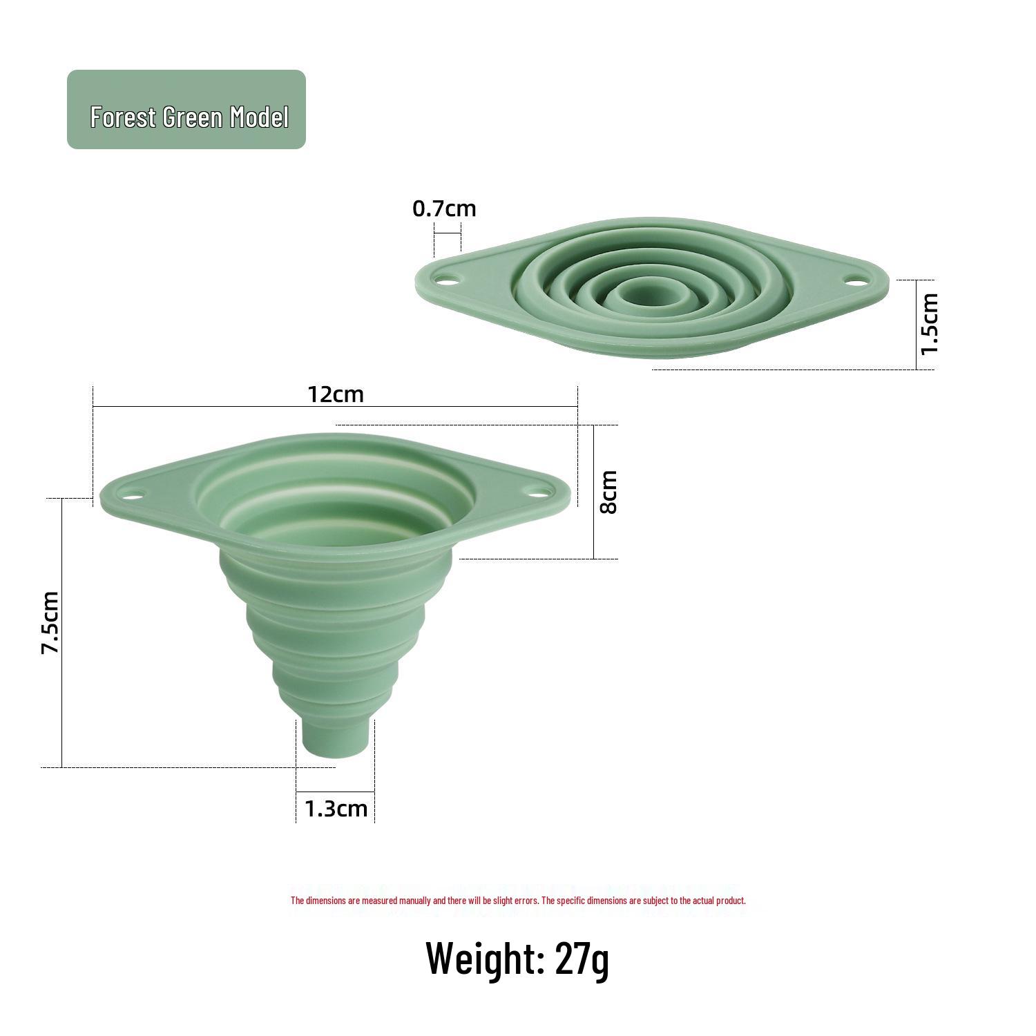 Mini Collapsible Food Grade Silicone Funnel for Oil and Wine Silicone Collapsible Funnel