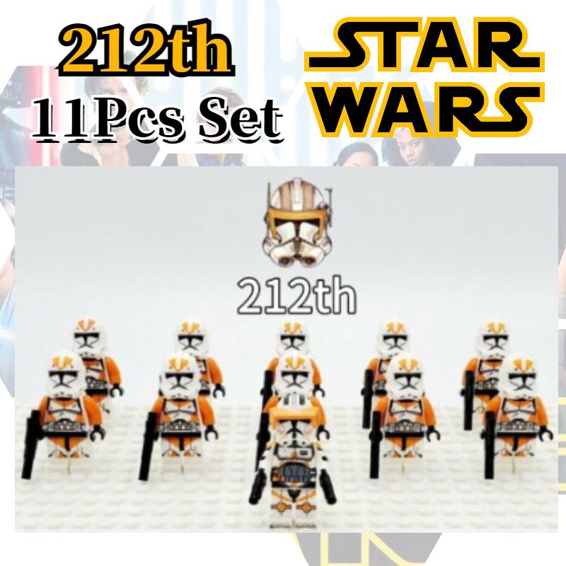 Wars Star 11 stk Clone Troopers Minifigurer Byggeklosser DIY Leker Barn Gaver