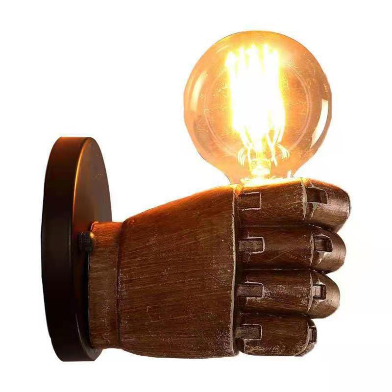

Vibrant Grave Right Hand Kinkiet, 220V E27 Stair Frame Industrial Style Stair Window And Nostalgic Wall Lamp