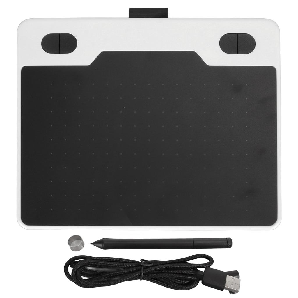 Graphics Drawing Tablet 8192 Levels Pressure 233PPS 5080LPI Customizable Keys Digital Art Tablet