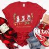 Womens Australian Kookaburra Bird Print TShirt Merry Christmas Australian Theme Tops Casual Blouse for Christmas Party Outfits