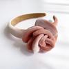 Oversize Rose Women Hairband Lady Headwear Velvet Rose Crown Fashion Hair Hoop  Women