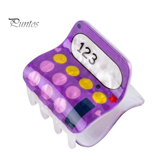 Acrylic Hair Claw School Bus Pencil Computer Fruit Shape Hair Clip Women Grabber Style Hairpin Hair Accessories