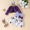 Set Giacca di Peluche e Vestito Autunno/Inverno per Bambine (0-3 anni)