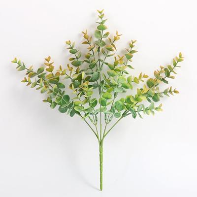 3 Bunches Artificial Greenery Eucalyptus Plant Fake Silver Dollar Eucalyptus Branches Wedding Jungle Theme Party Home Decor