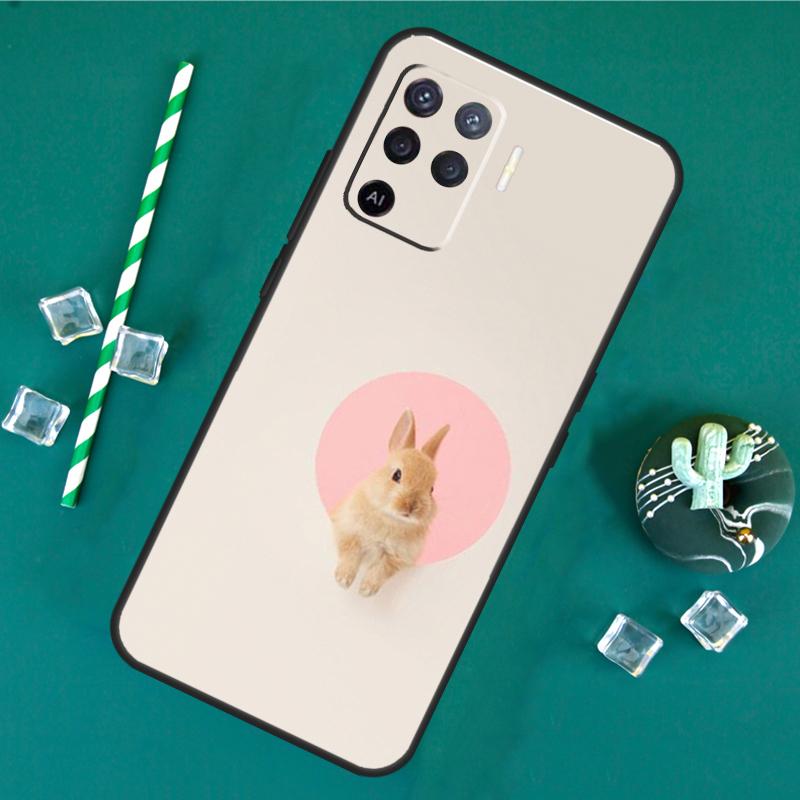Rabbit Case For Oppo A60 A40 A80 A16 A76 A96 A18 A38 A58 A78 A98 A91 A15 A17 A74 A94 A54 A57S Cover