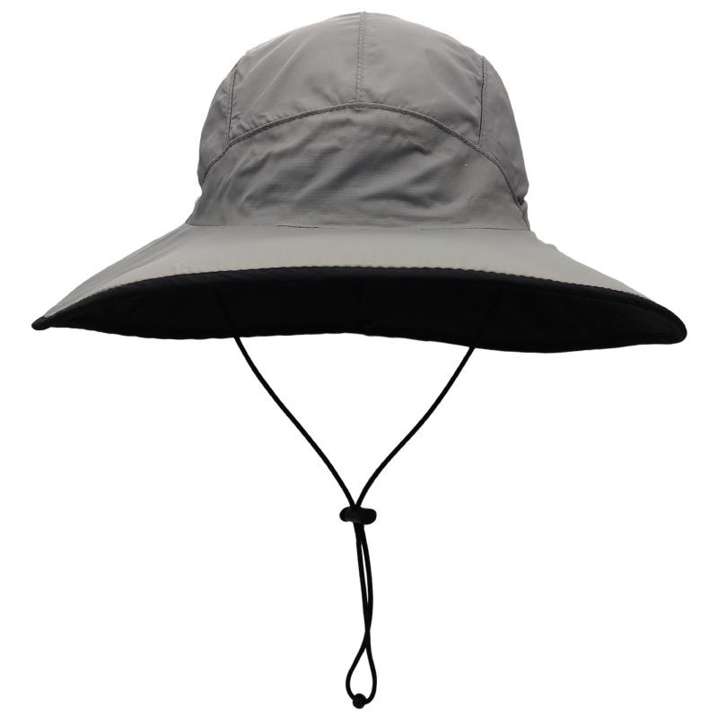 

Летняя новая шляпа от солнца мужская рыбацкая повседневная дышащая уличная тонкая быстросохнущая шляпа солнцезащитная с большими полями легкая шляпа от солнца one size fits all серый