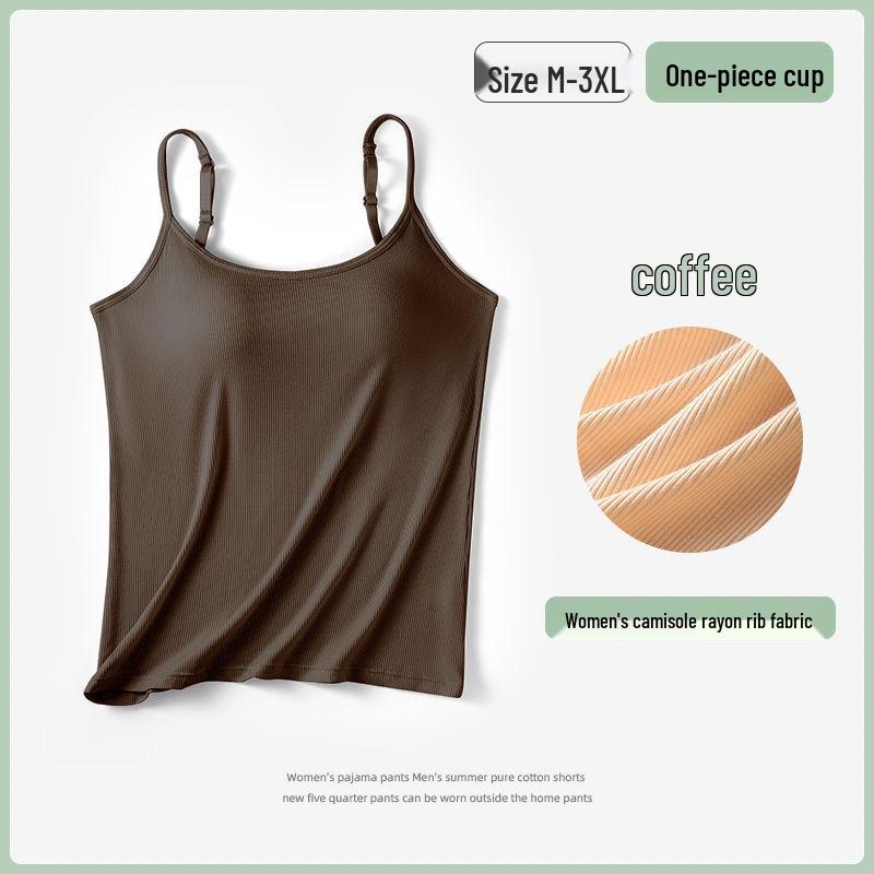 

Women s Ribbed Backless Camisole Tank Top with Built-in Bra - Slimming Summer Innerwear XL (105-120 catty)