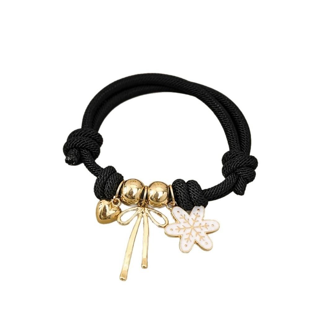 Cartoon Pendant Bracelet Santa Claus Handmade Hand Strap Christmas Braided Hand Chain New Year