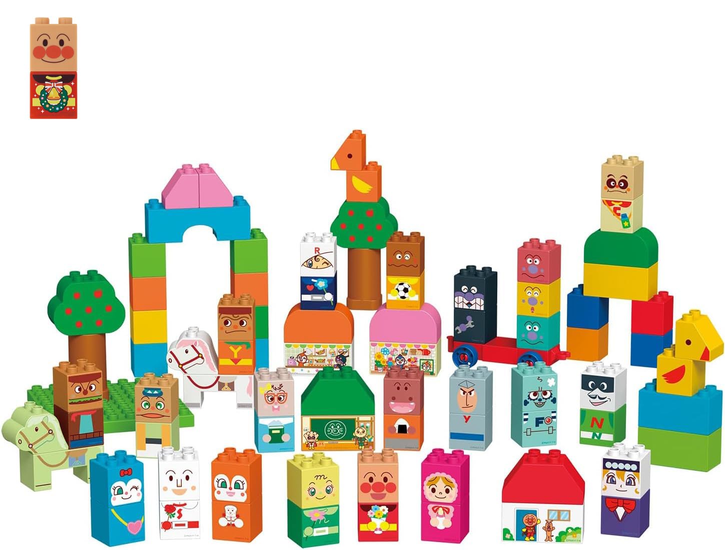 Blocklabo Анпанман и Друзья Набор Кубиков Зимний Оригинальный Блок [Bandai] (Бонус 2025 года включен)
