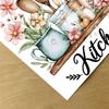 Kitchen Wall Decors Stickers Removable Kitchen Quotes Wall Decals for Fridge Dinning Room Restaurant Home Decorations
