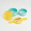 Skater Bento Rice Ball Made In Disney Cafe Chip Box, 500ml, Two-Tier, Round, Case, Antibacterial, Japan, Retro, & Dale, ONWR1AG-A