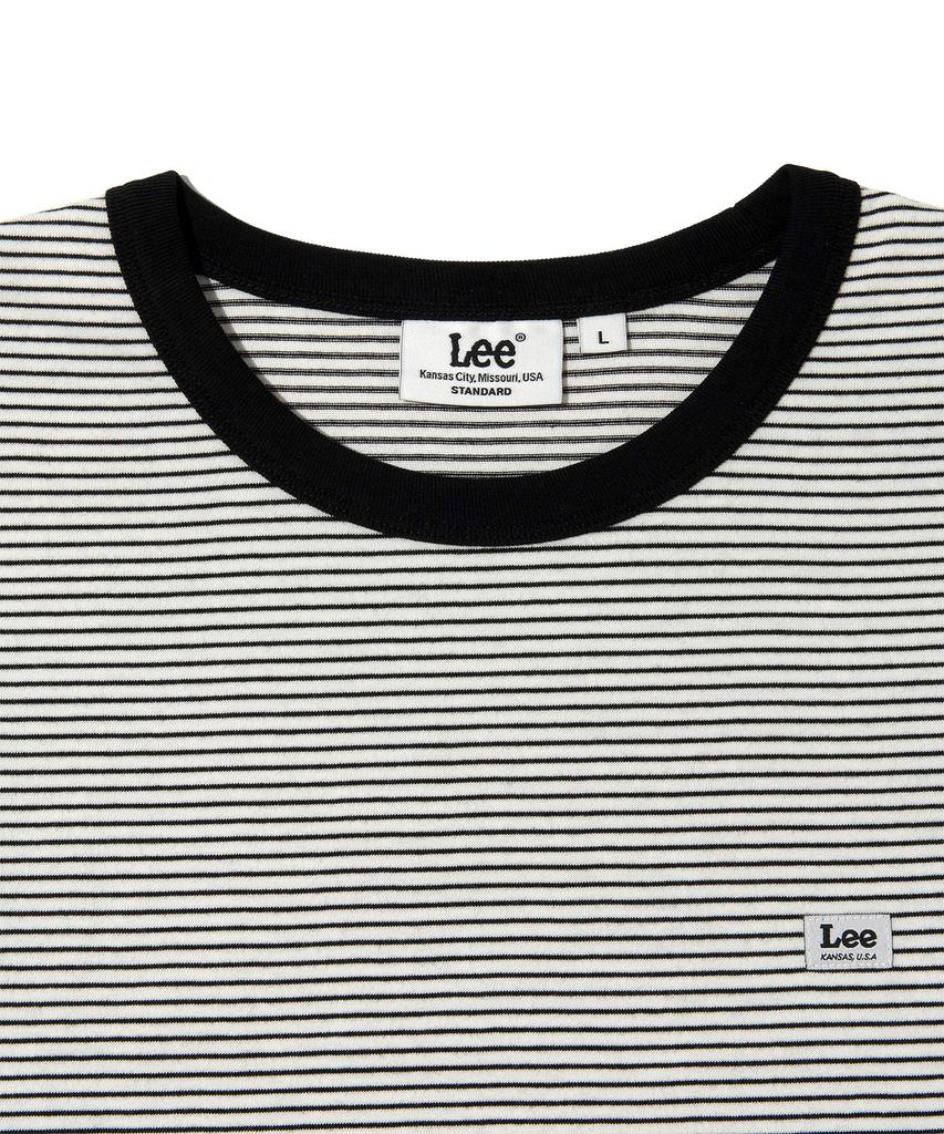 LEE Striped Label Short Sleeve T-Shirt Black