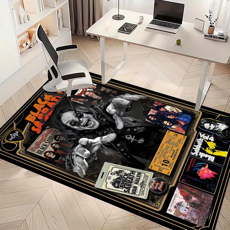 Ozzy Madman2 Printed Absorbent Washable Carpet, Non-Slip Bathroom Mats, Kitchen Rugs, Yoga Mat,Living Room Entrance, Camping Picnic Rugs