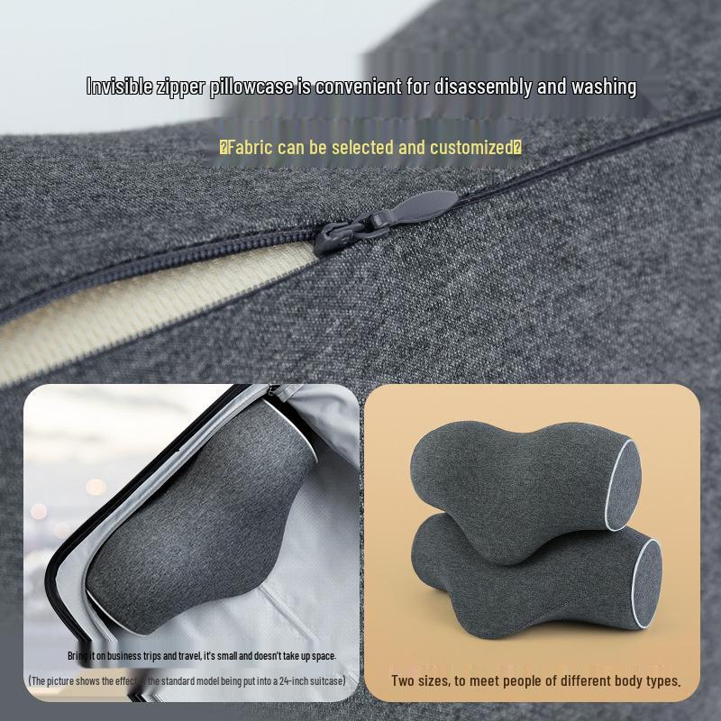 Cervical Traction Neck Massage Pillow with Memory Foam and Hot Compress
